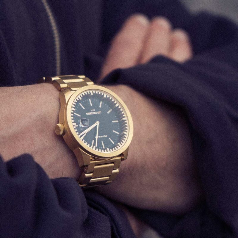 Black and Gold Mens S42 Watch by Leff Amsterdam and Piet-Hein Eek 7