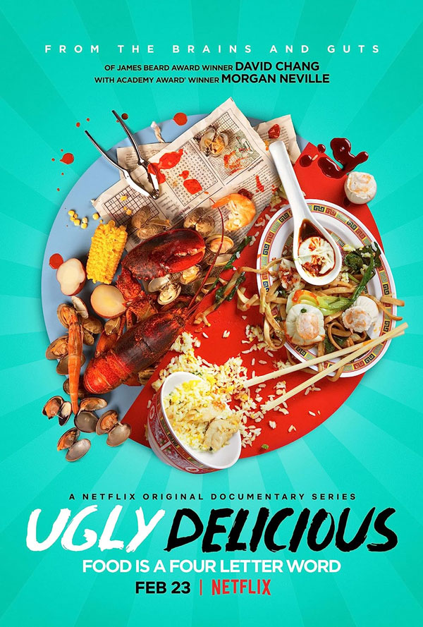 Poster for Netflix' Ugly Delicious TV Show with Favid Chang