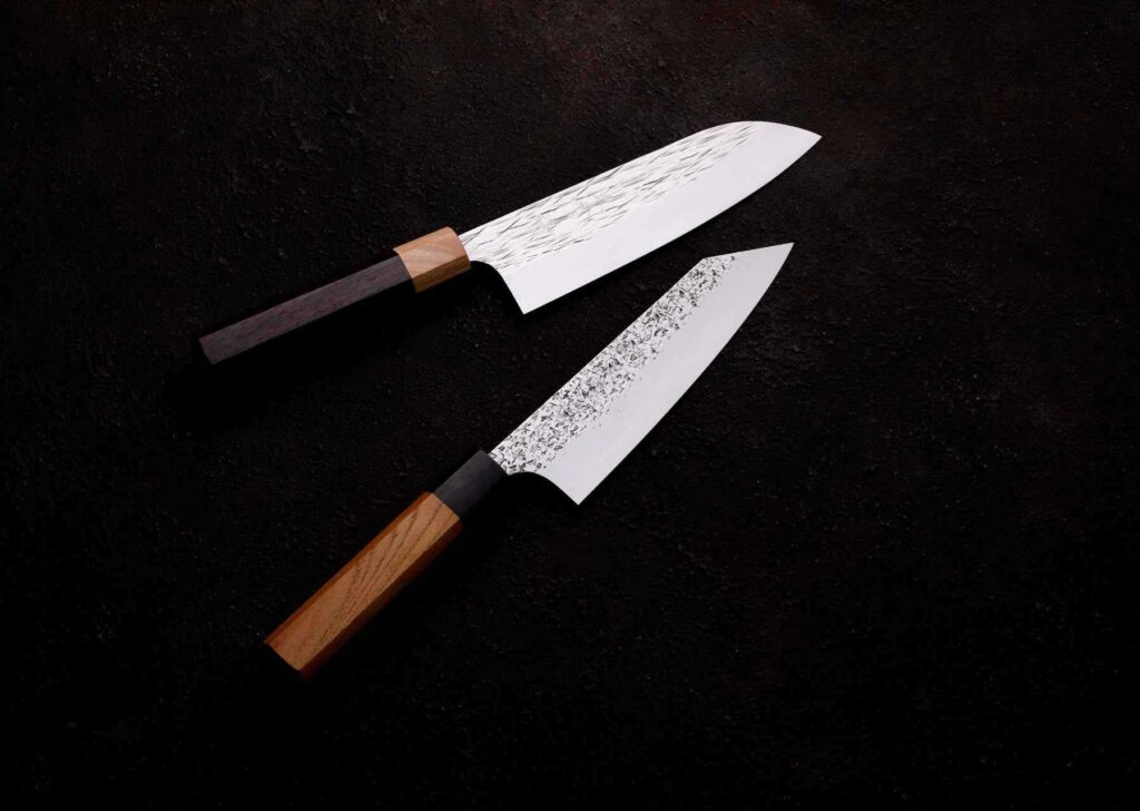 Yu Kurosaki Bunka knife and Santoku knife